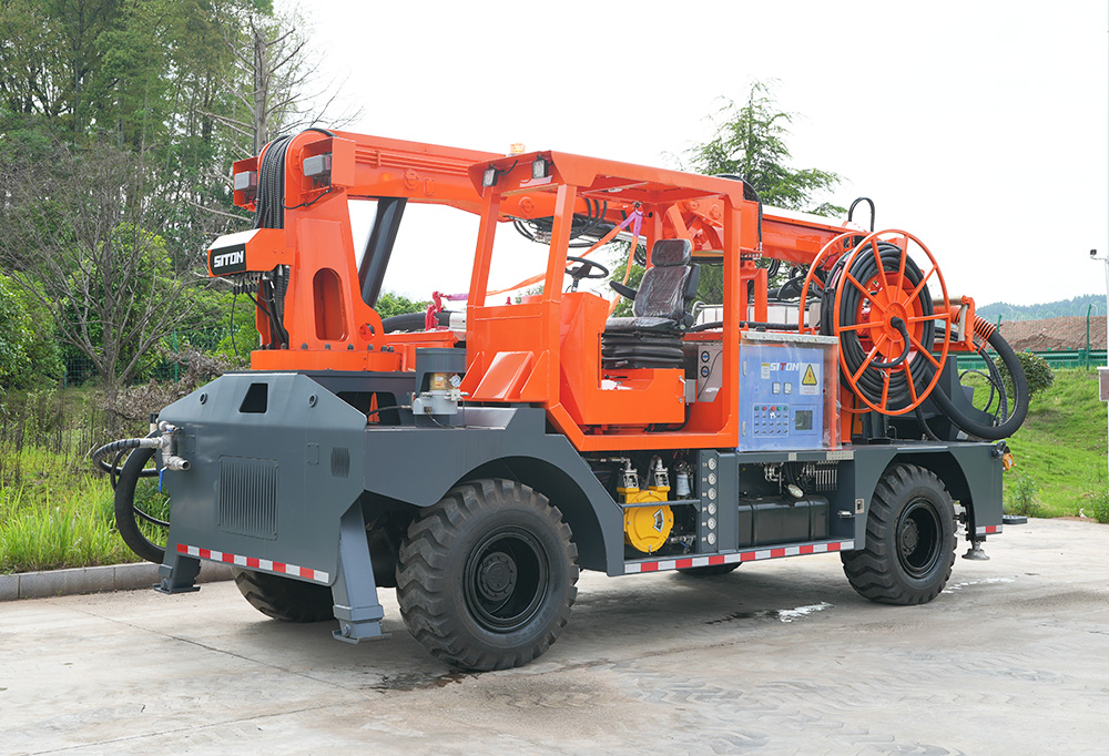 工程橋式濕噴臺(tái)車
