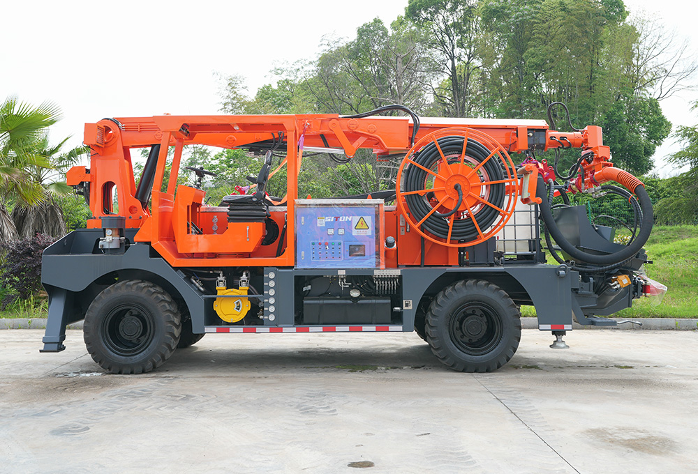 工程橋式濕噴臺(tái)車